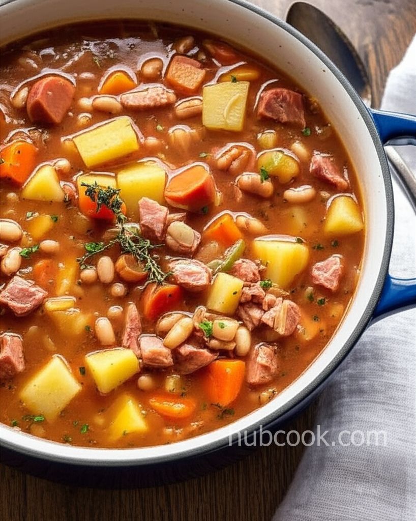 Ham, Bean, and Potato Soup