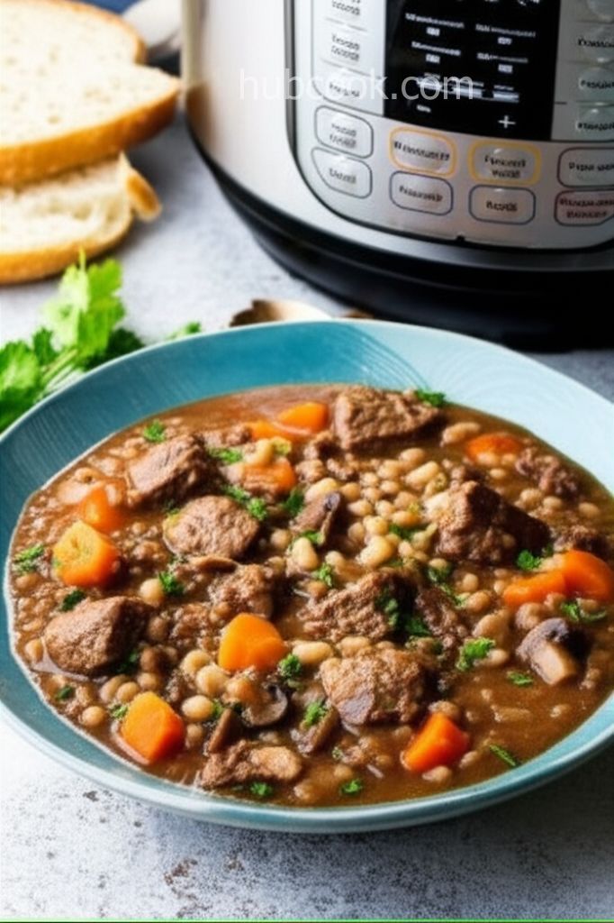Instant Pot Beef And Barley Soup