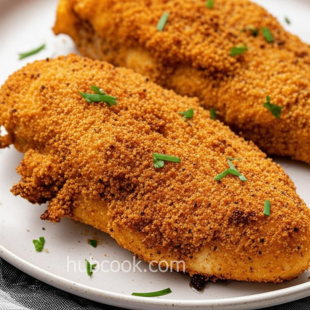 Juicy Parmesan-Breaded Air Fryer Chicken Breasts