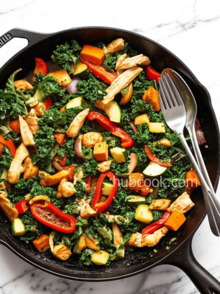 Kale and Chicken Stir-Fry