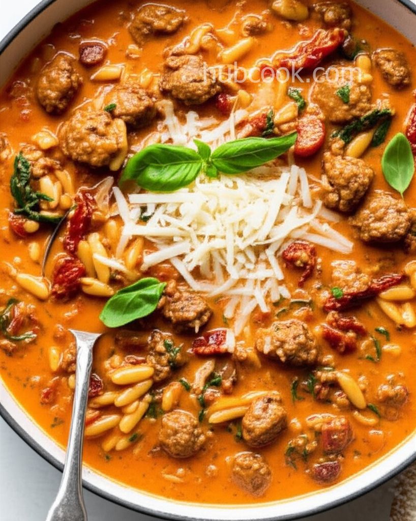 Marry Me Sausage Orzo Soup