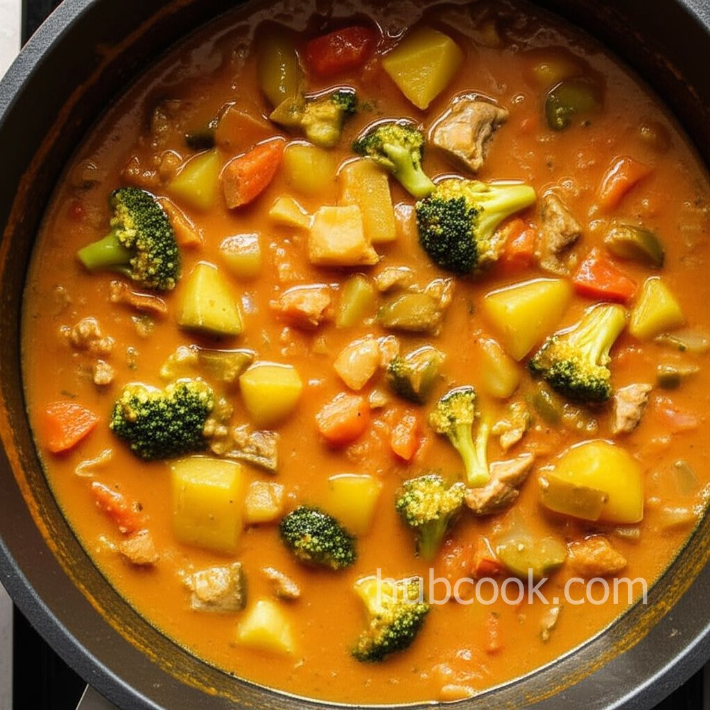 Peanut Butter Vegetable Chicken Soup
