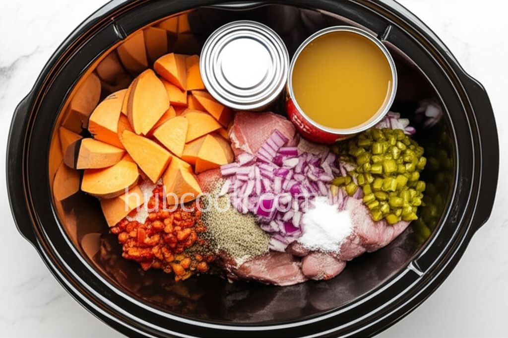 Slow Cooker Mexican Pork Stew with Sweet Potatoes