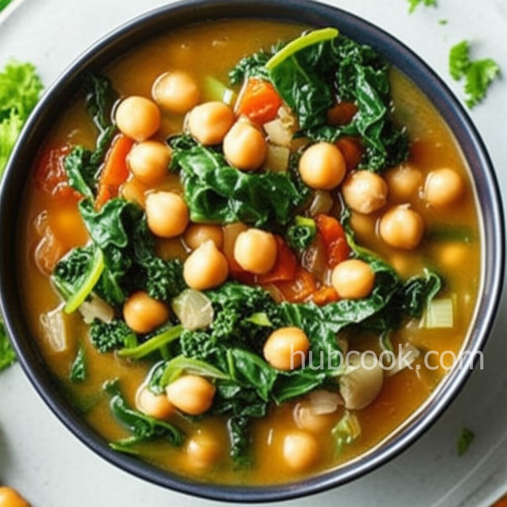 Vegan Kale and Chickpea Soup