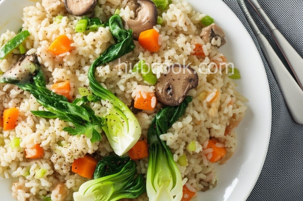 Vegetable Rice Pilaf in the Rice Cooker