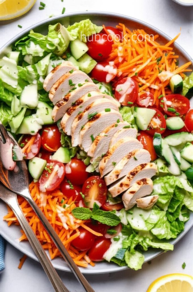 Za'atar Chicken Salad with Lemon-Tahini Dressing