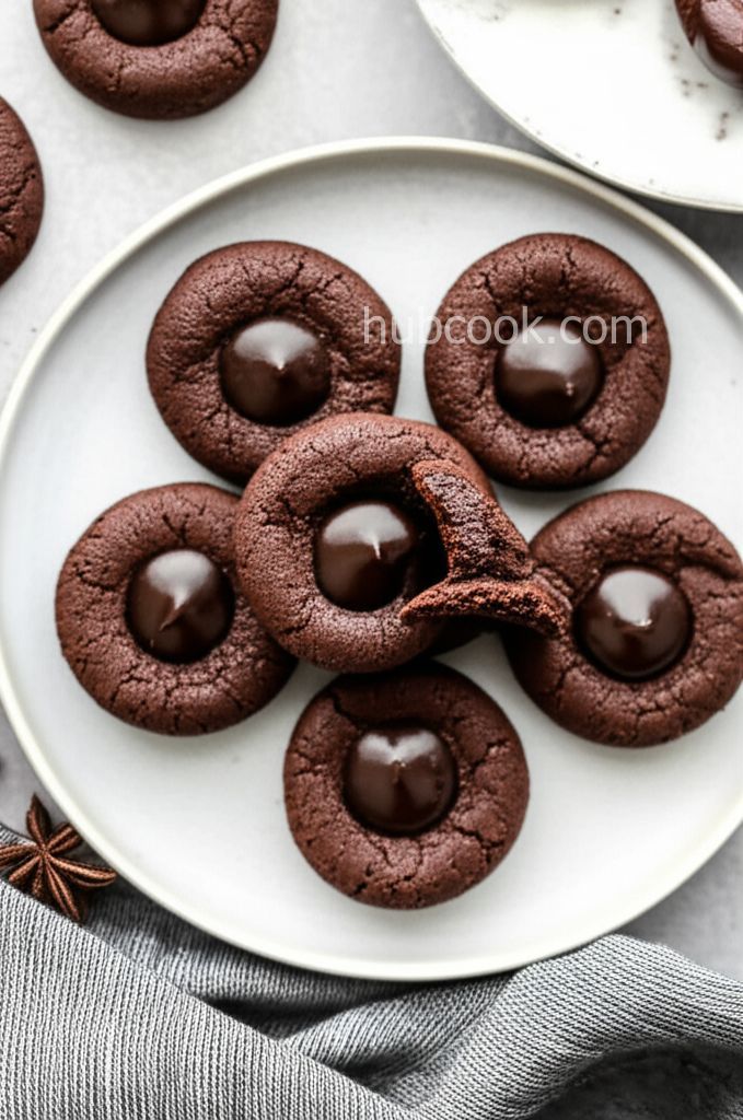 Chocolate Thumbprint Cookies