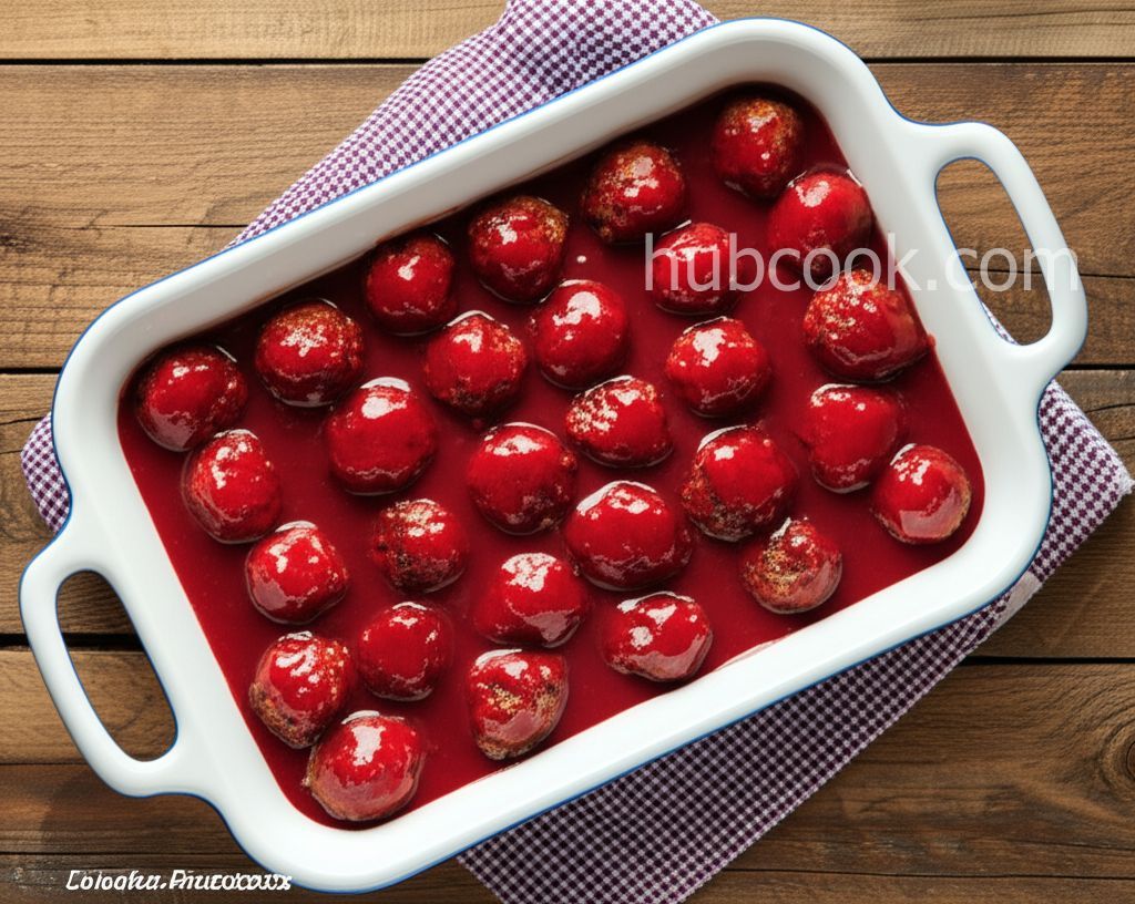 Cranberry Sauce Meatballs