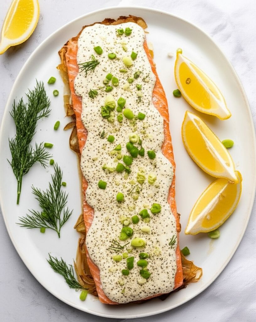 Creamy Halibut Olympia