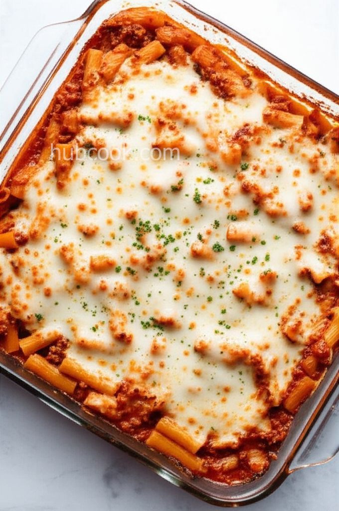 Easy Baked Mostaccioli
