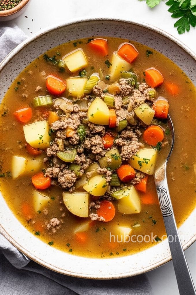My Mom's Hamburger and Potato Soup