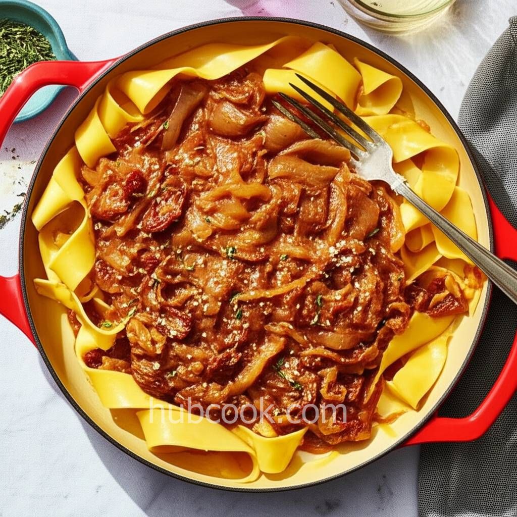 Pappardelle with Jammy Onion Ragu