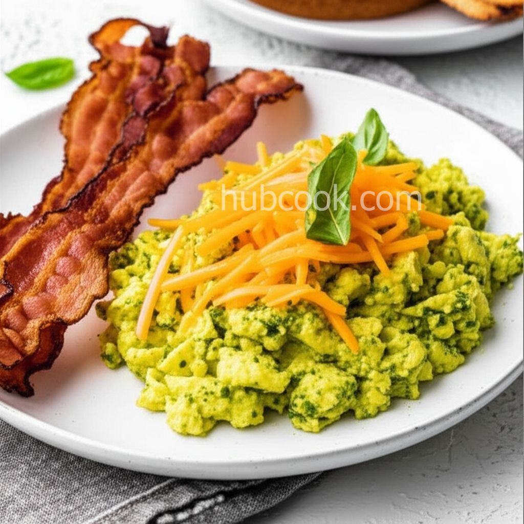 Pesto Scrambled Eggs