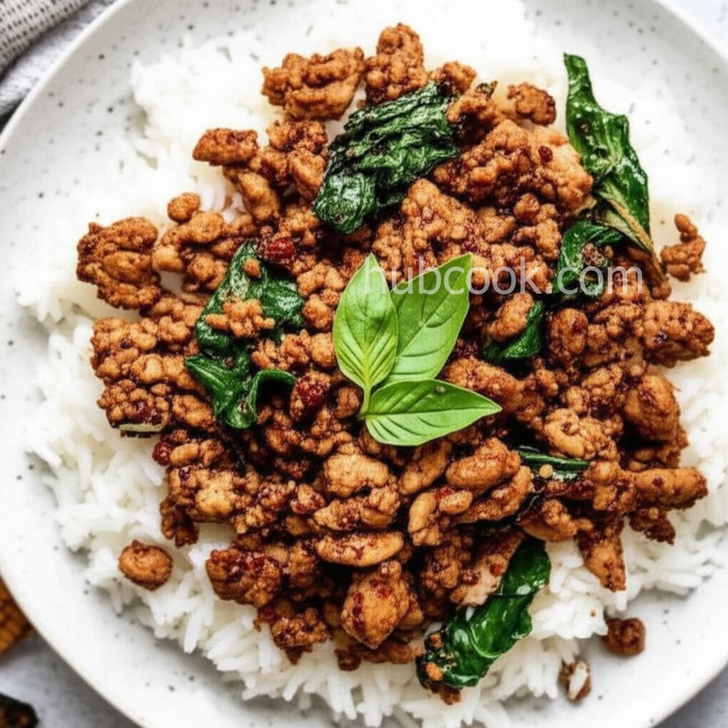 Spicy Thai Basil Chicken (Pad Krapow Gai)