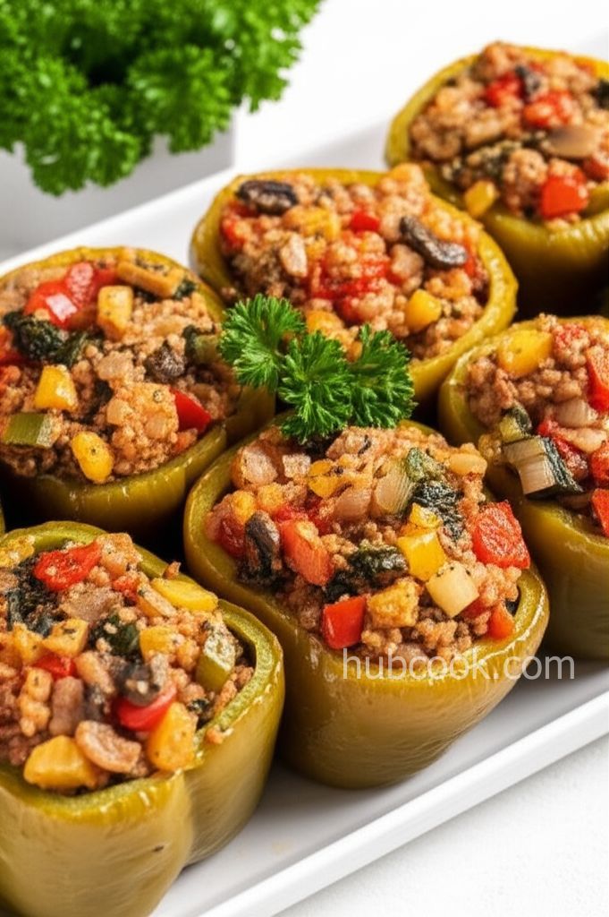 Stuffed Peppers with Turkey and Vegetables