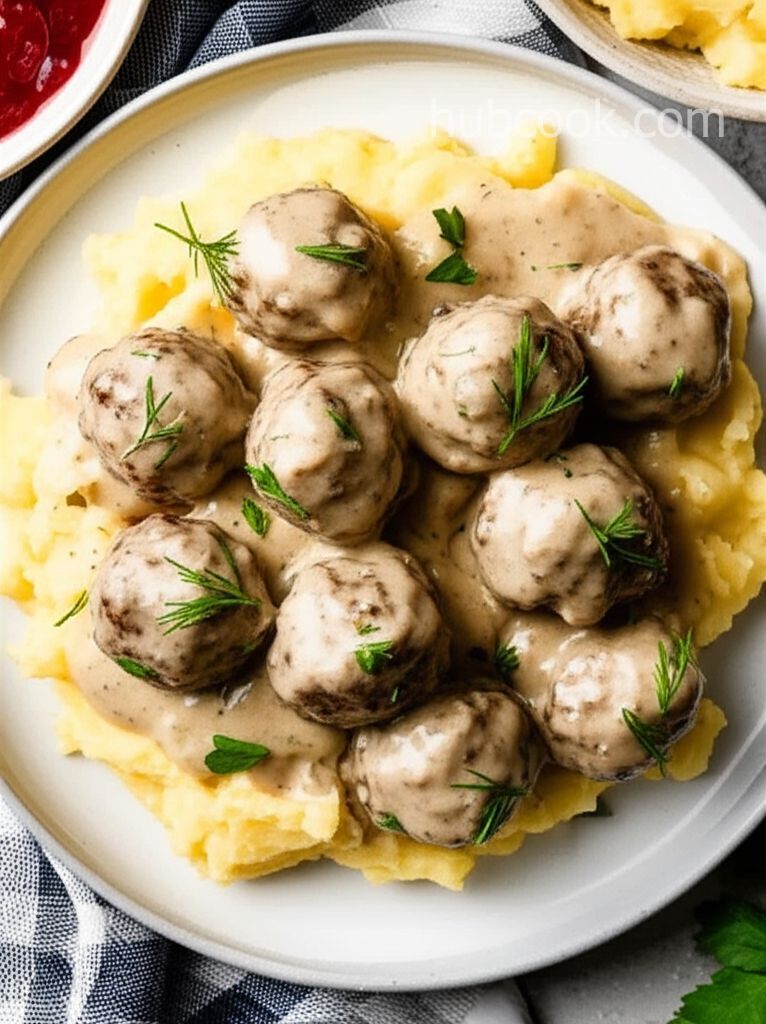 Swedish Meatballs with Creamy Dill Sauce