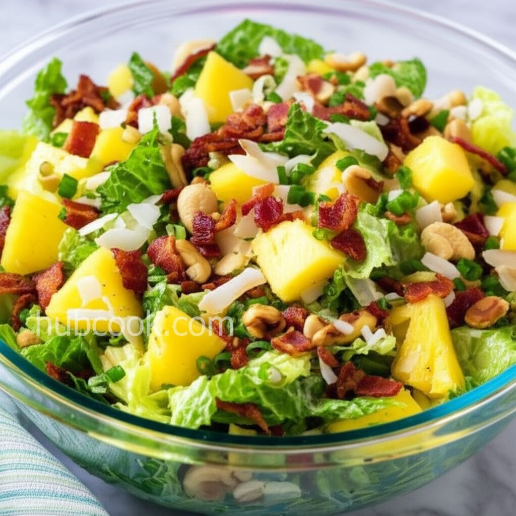 Tropical Salad with Pineapple Vinaigrette