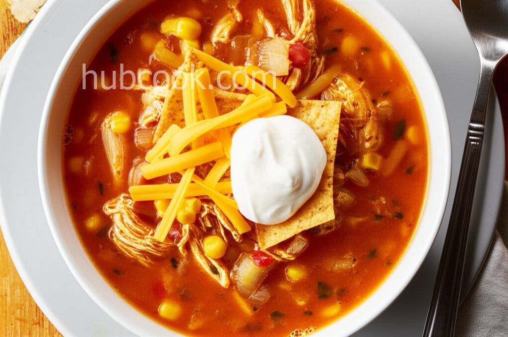 Chicken Tortilla Soup with Salsa