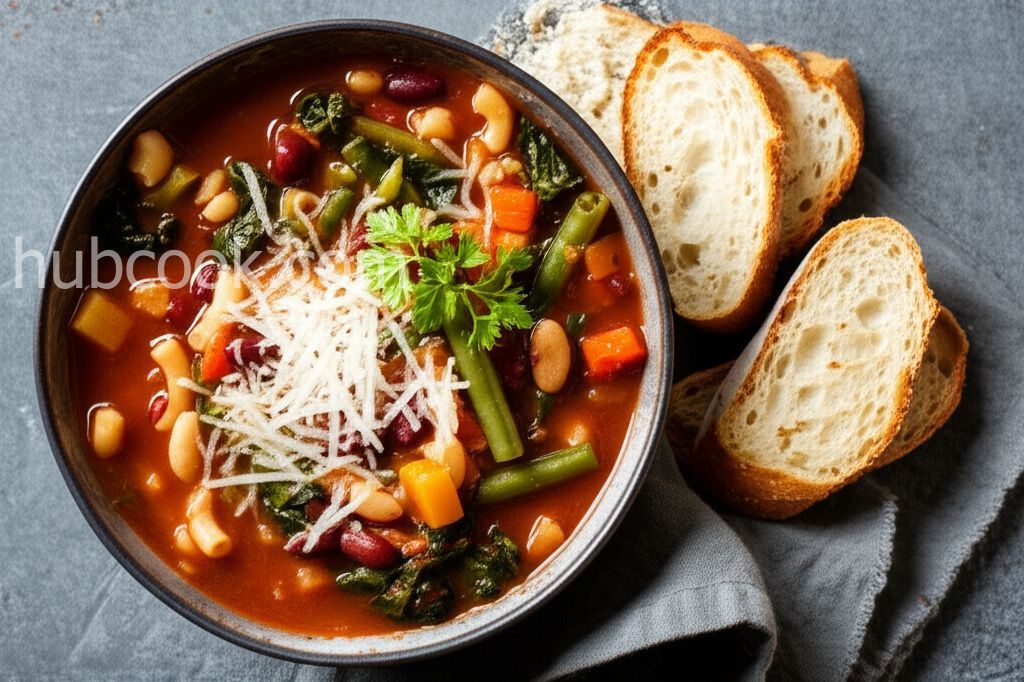 Slow Cooker Vegetarian Minestrone