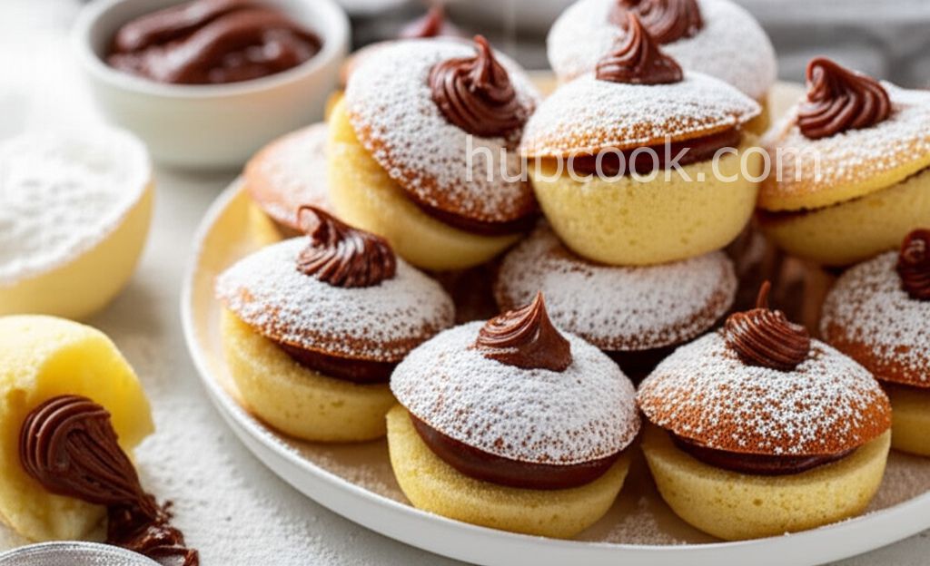 Almond Sponge Cakes with Nutella® hazelnut spread