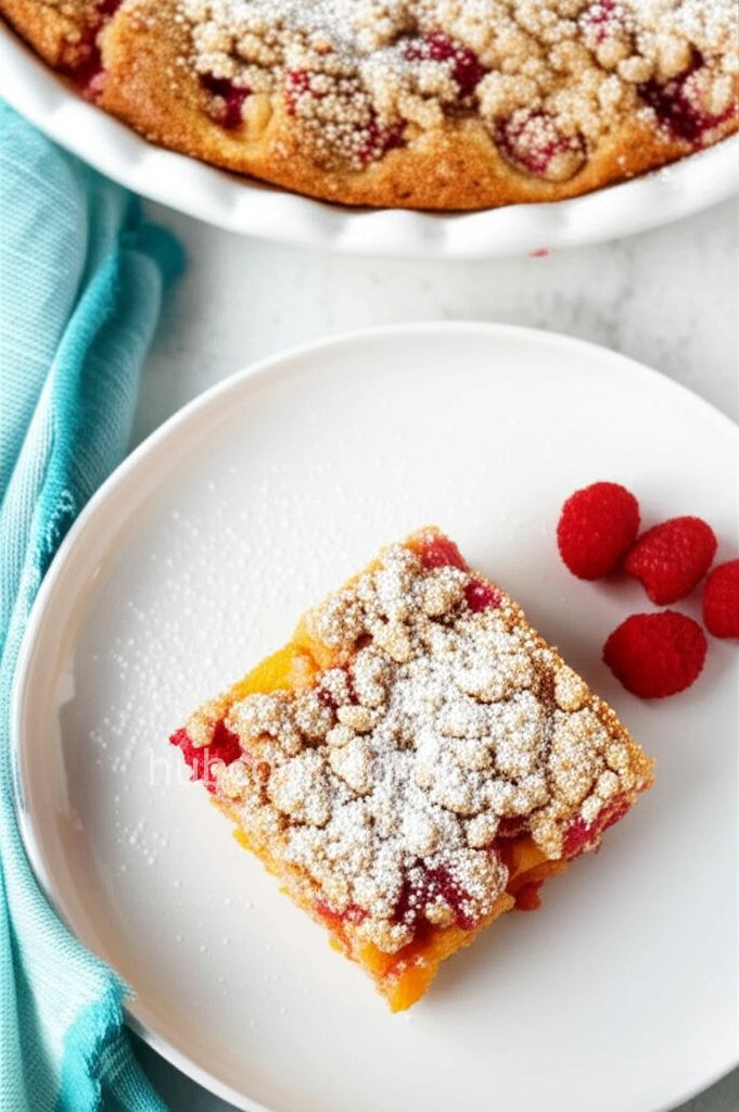 Buttermilk Mango-Berry Crumb Cake