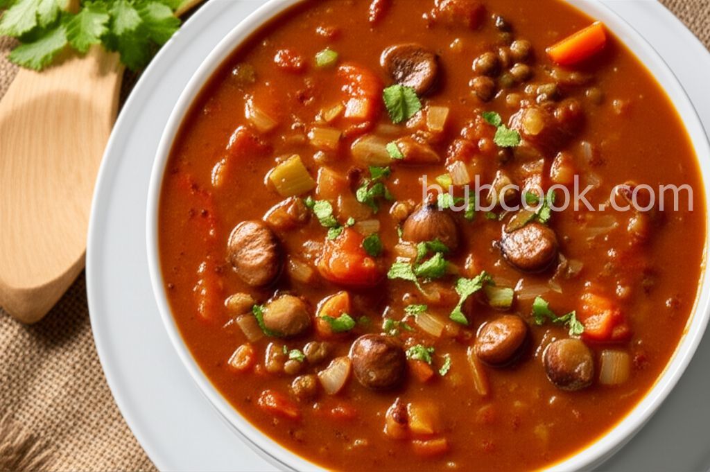 Chestnut, Lentils and Vegetable Stew
