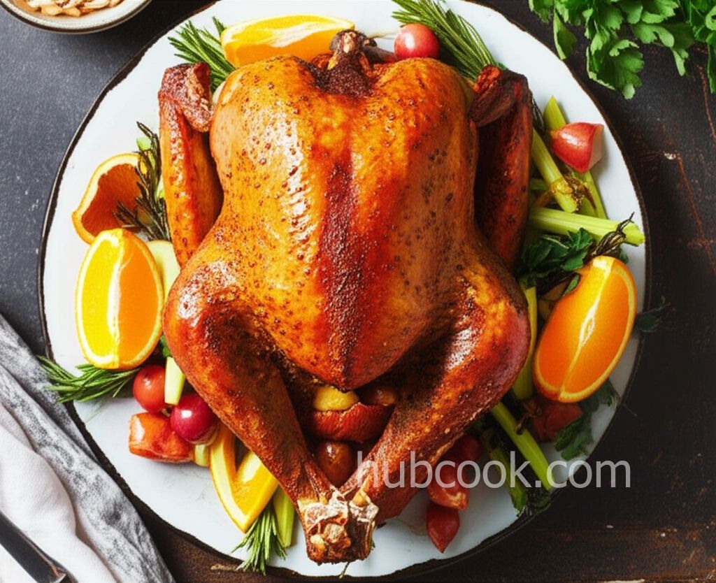 Citrus Honey Brined Smoked Turkey
