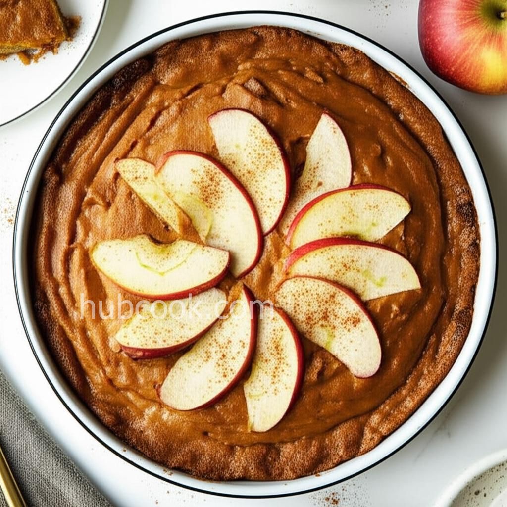 Pumpkin Cake with Apple Top