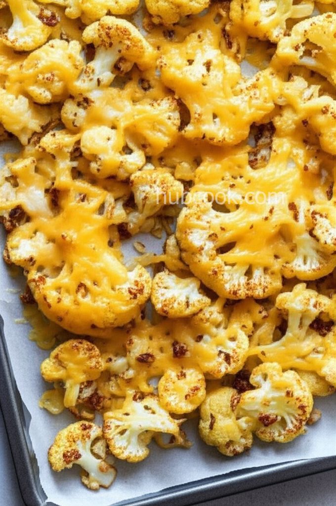 Roasted Cauliflower with Cheese