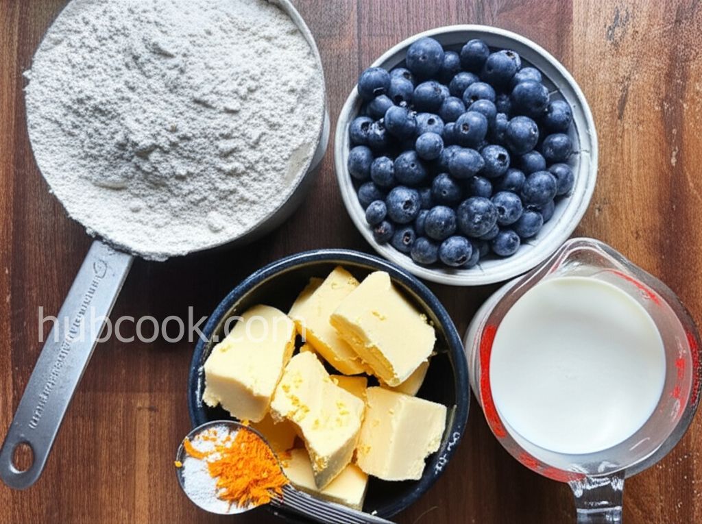 Blueberry Orange Scones with White Chocolate Chunks
