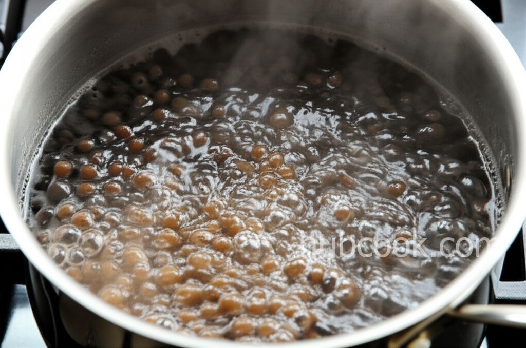 Boba (Coconut Milk Black Tea with Tapioca Pearls)