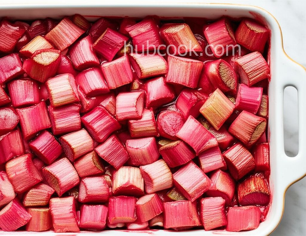 Easy Rhubarb Upside-Down Cake