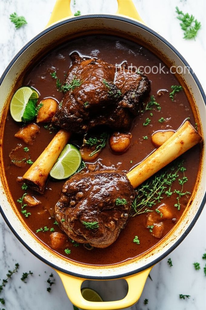 Flavorful Persian Braised Lamb Shanks