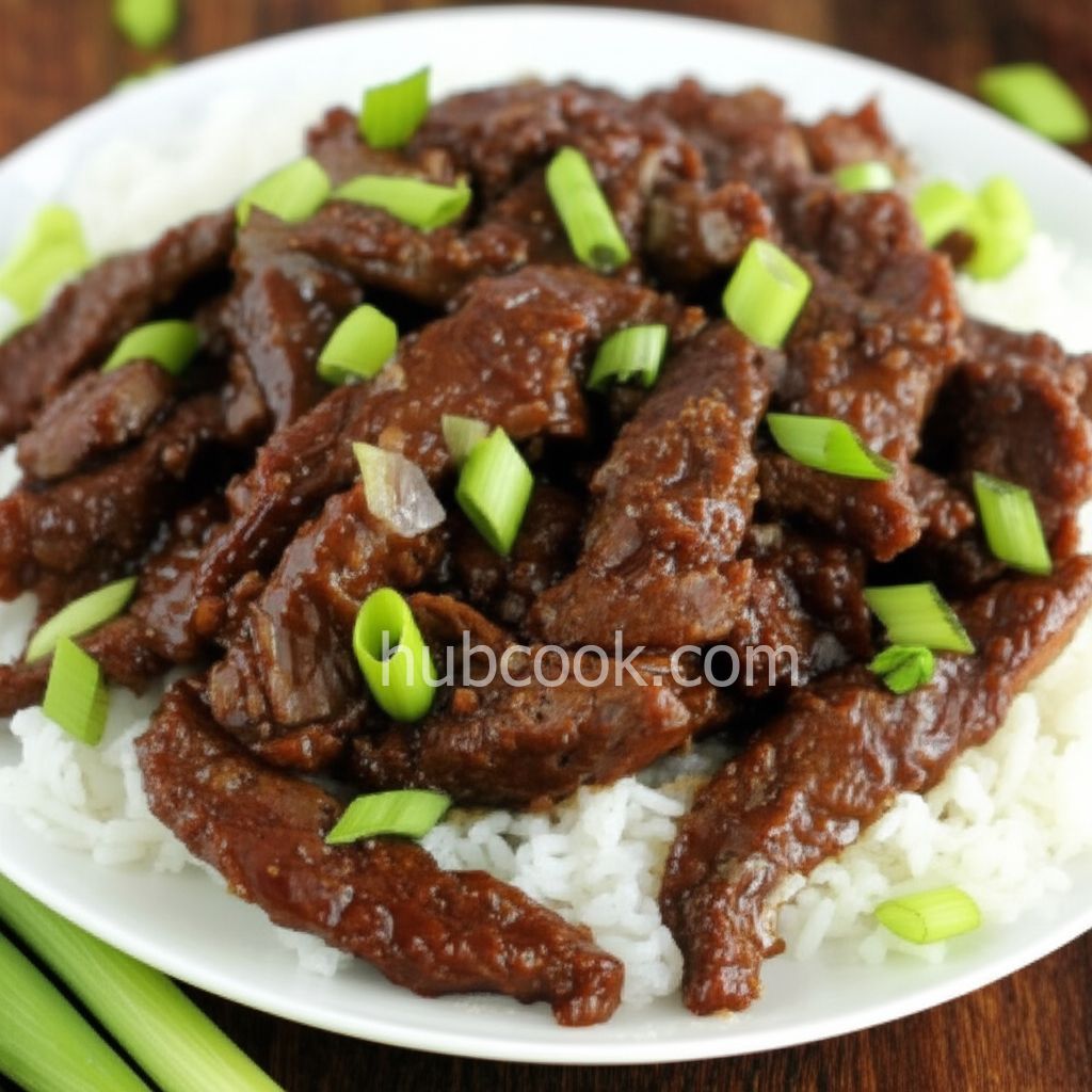Mongolian Beef and Spring Onions
