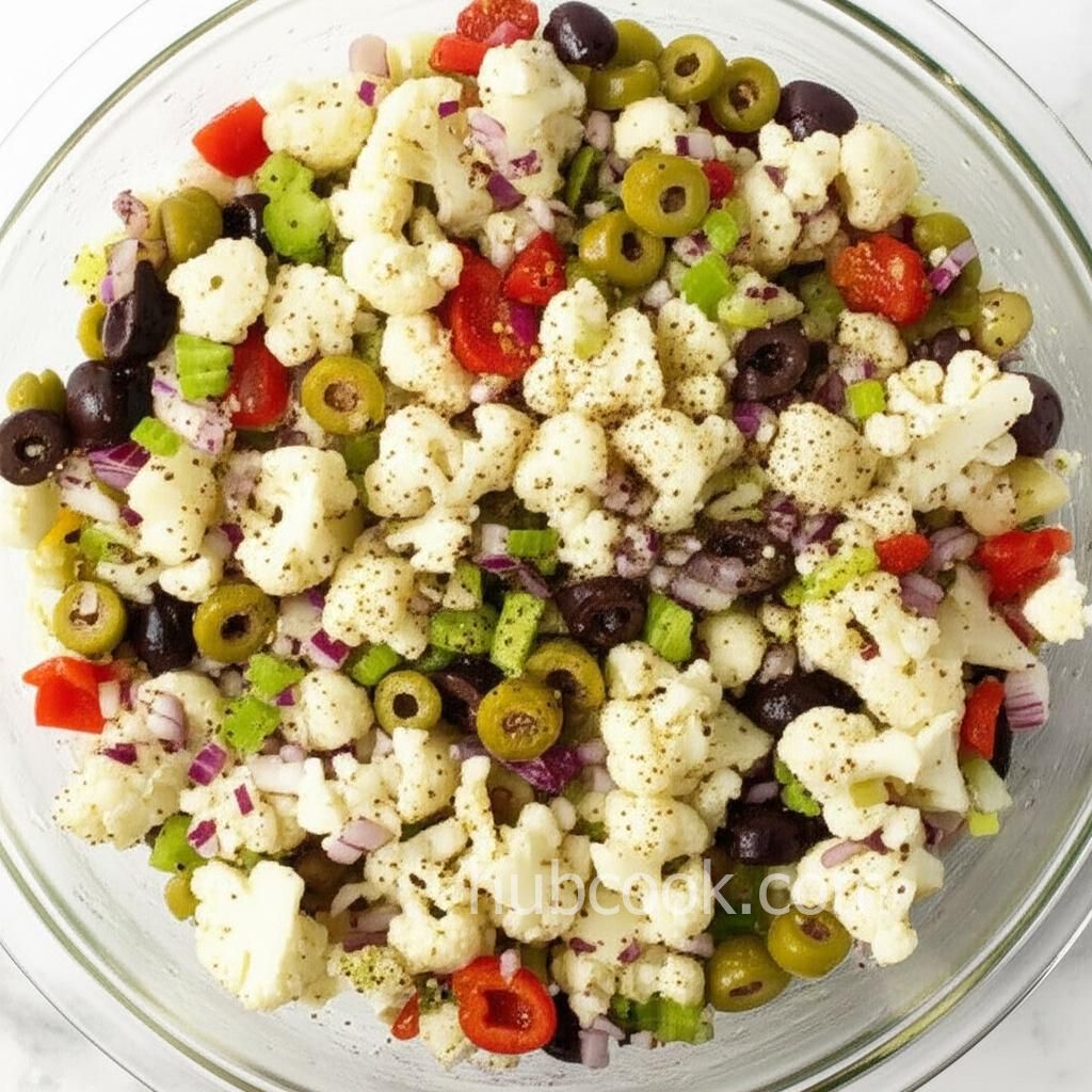 Muffuletta-Inspired Cauliflower Salad