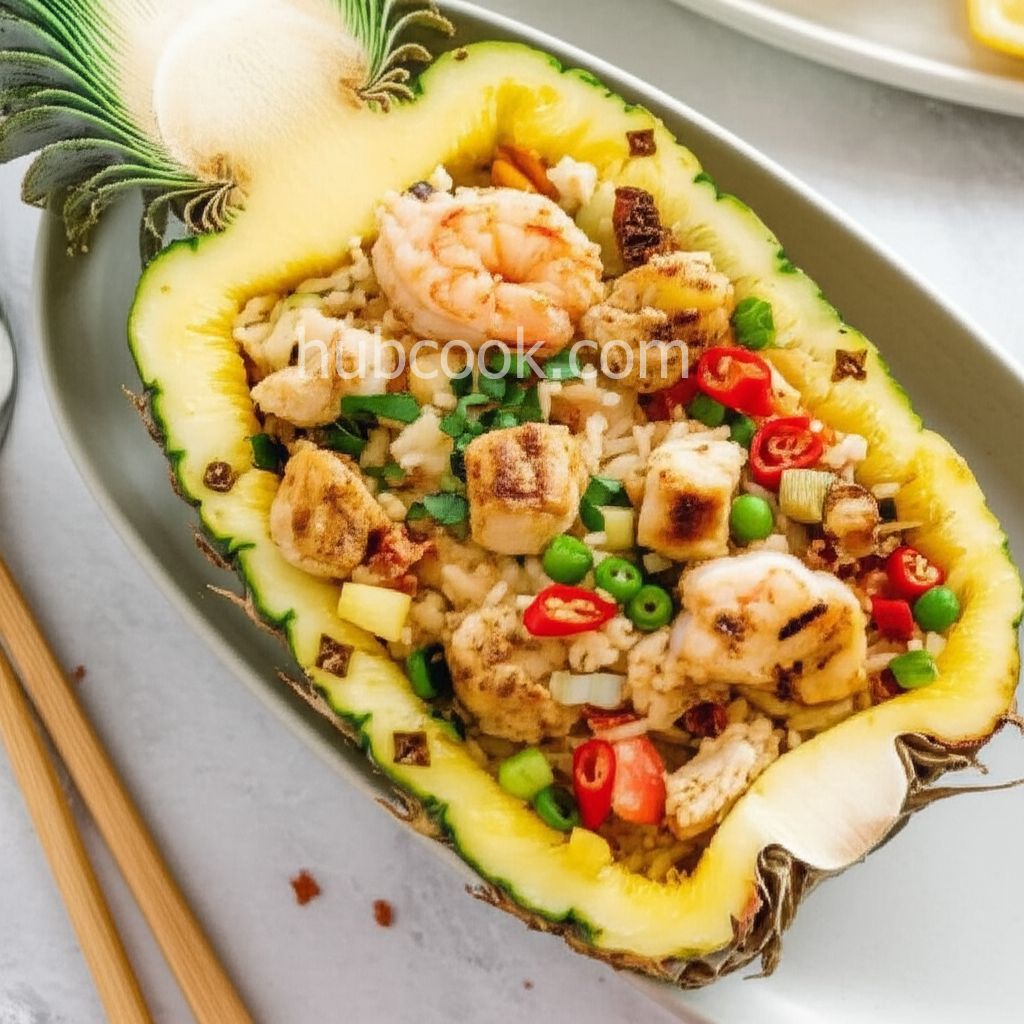 Thai Fried Rice with Pineapple and Chicken