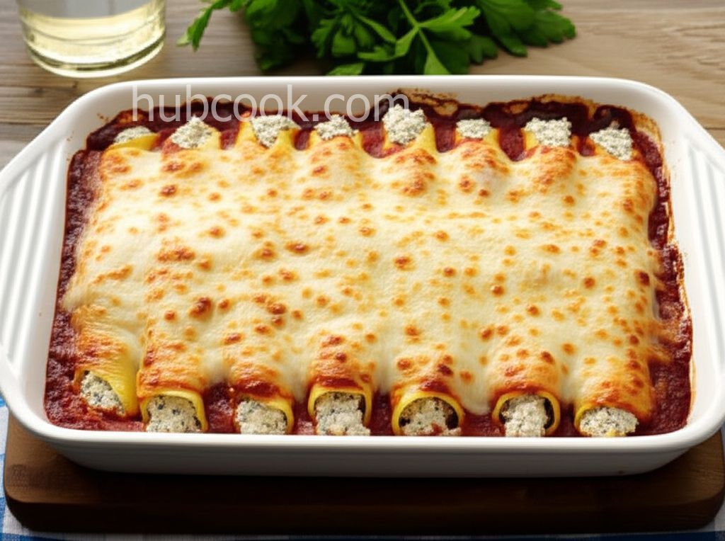 Three Cheese Manicotti II