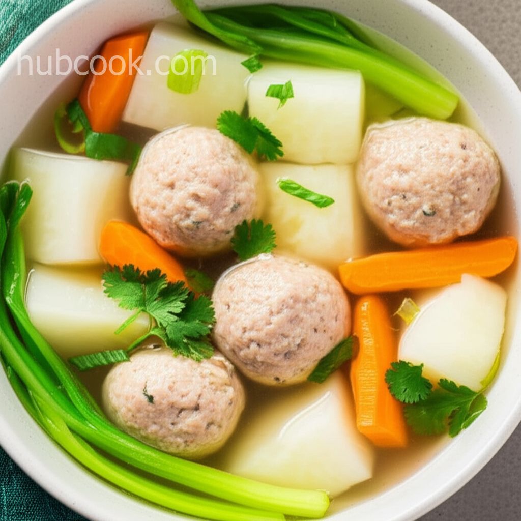 Winter Melon Meatball Soup