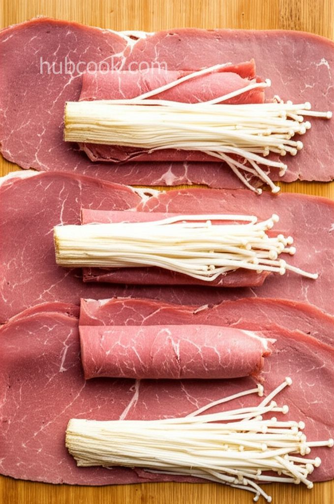 Beef-Wrapped Enoki Mushroom