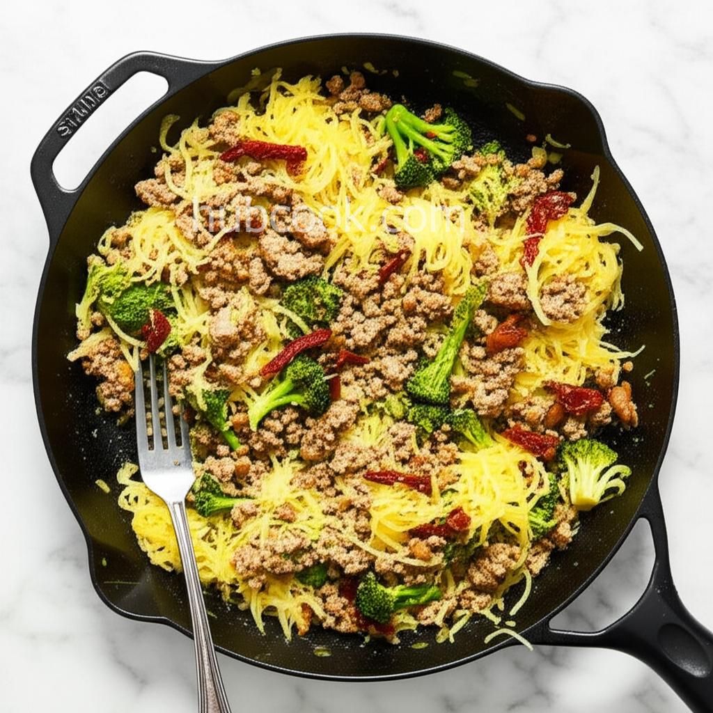 Italian Chicken Pesto with Spaghetti Squash