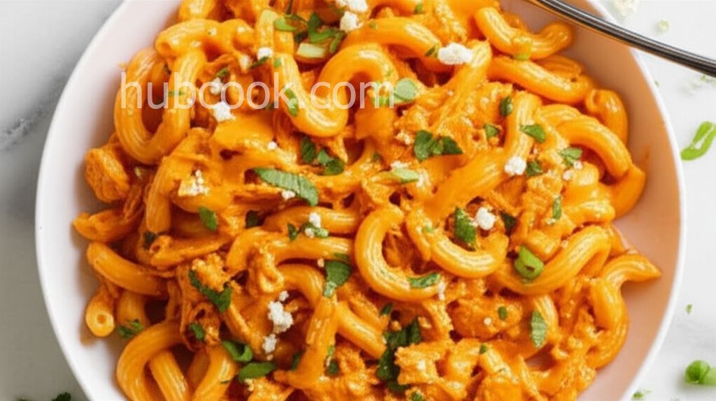 Lower-Calorie Buffalo Chicken Pasta