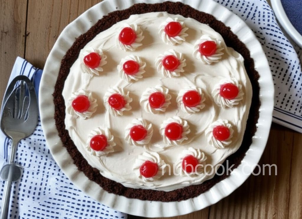 No Bake Double Chocolate Coconut Pie