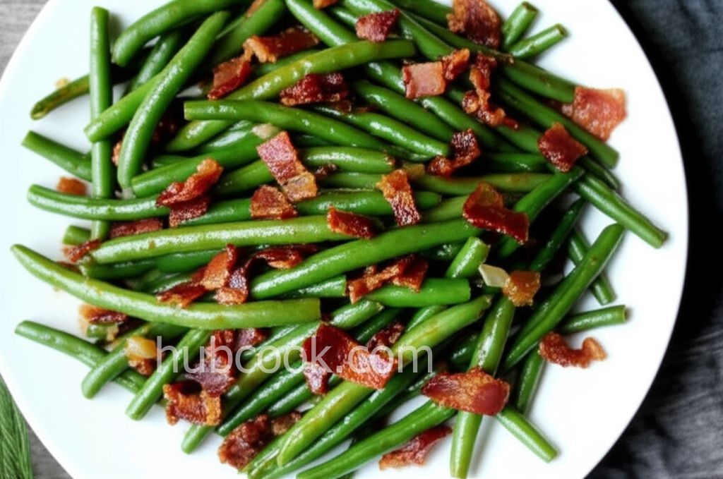 Sweet and Sour Green Beans with Bacon