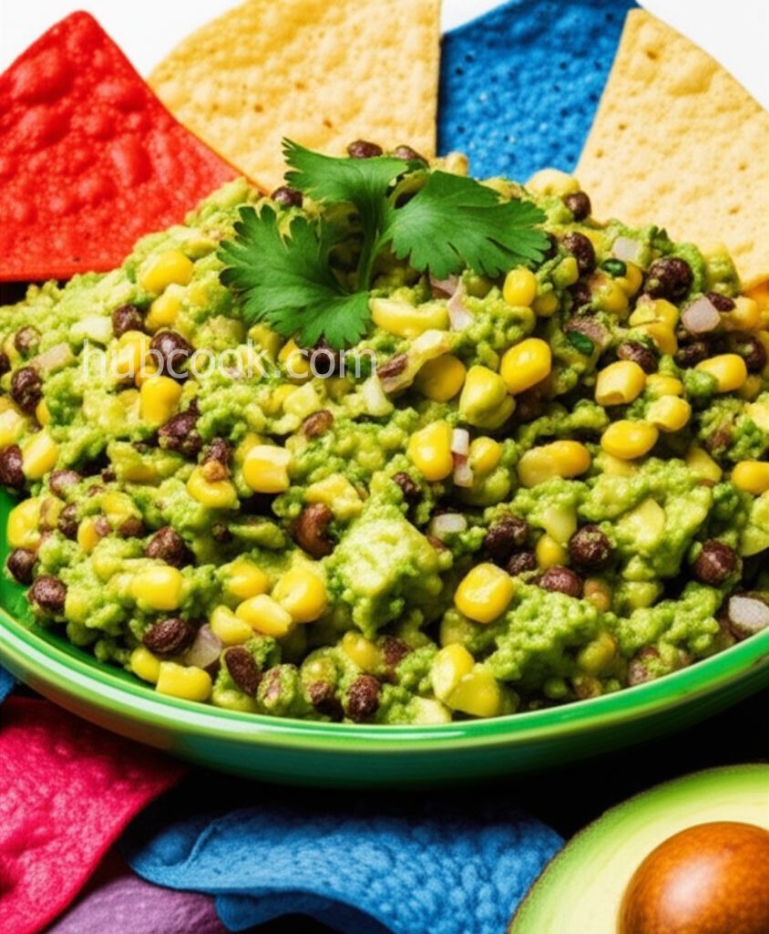 Corn and Black Bean Guacamole
