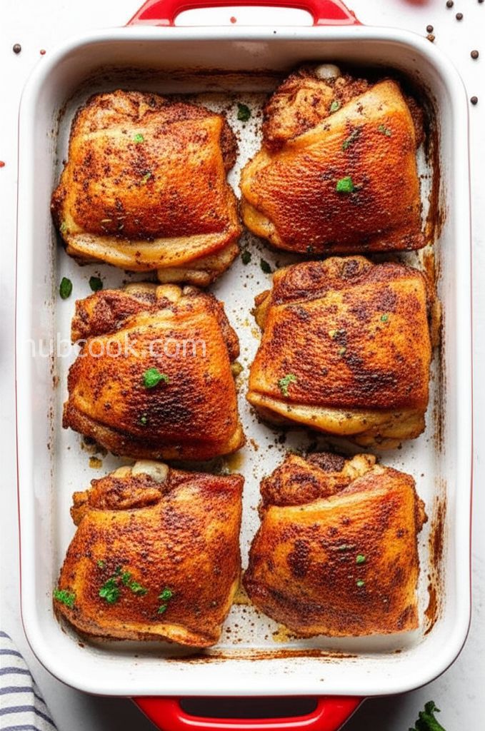 Easy Baked Chicken Thighs