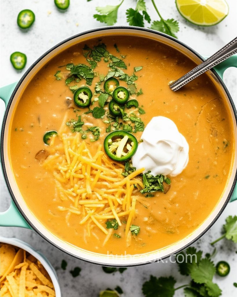 Green Chile Chicken Enchilada Soup