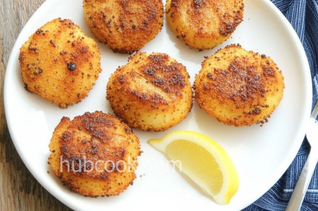 Grilled Garlic Parmesan Crusted Scallops