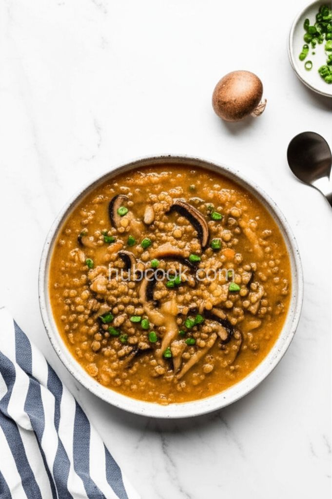 Vegetarian Mushroom-Lentil Soup