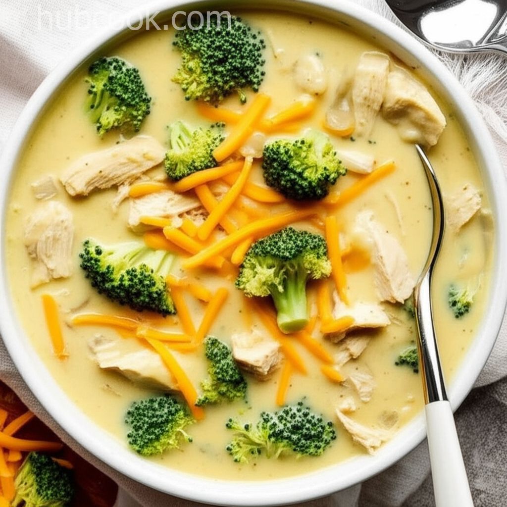 Cheese and Broccoli Chicken Soup