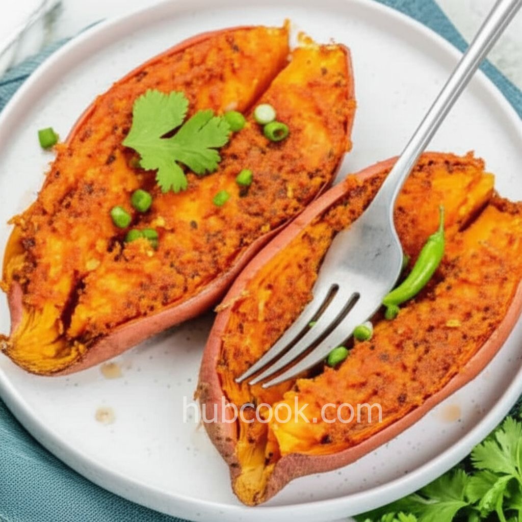 Cajun Style Baked Sweet Potato